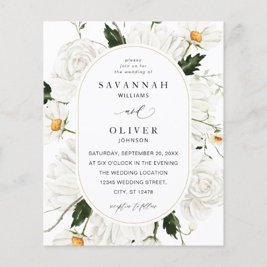 予算デイジーホワイトフローラV3 チラシ (正面)