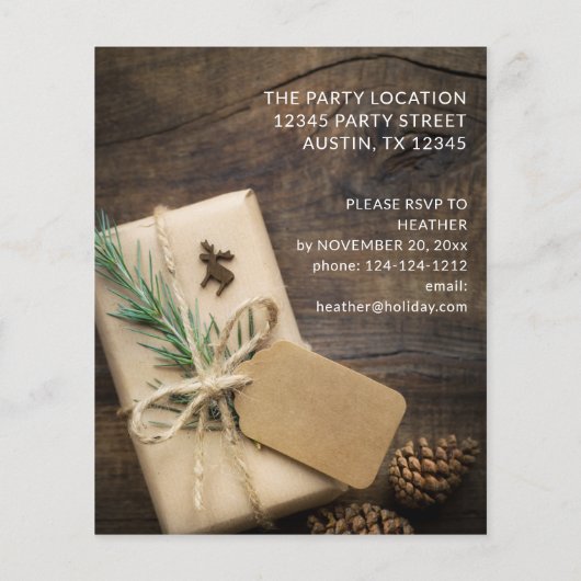 予算トナカイと現在のクリスマスパーティー (裏面)