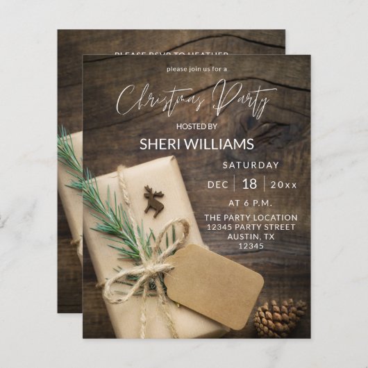 予算トナカイ&現在のクリスマスパーティー2 (正面/裏面)