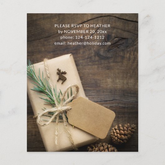 予算トナカイ&現在のクリスマスパーティー2 (裏面)