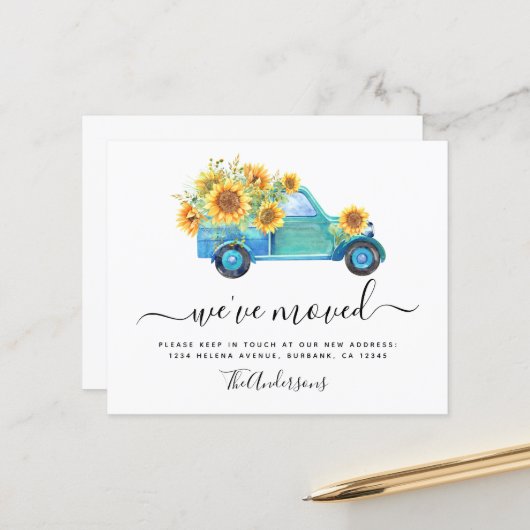 予算トラックひまわり引っ越しました発表 (正面/裏面インサイチュ)