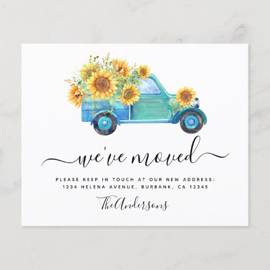 予算トラックひまわり引っ越しました発表 (正面)