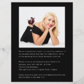 予算トレンディースクリプト写真の卒業発表 チラシ (裏面)