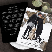 予算トレンディーモダンタイポグラフィ写真婚約