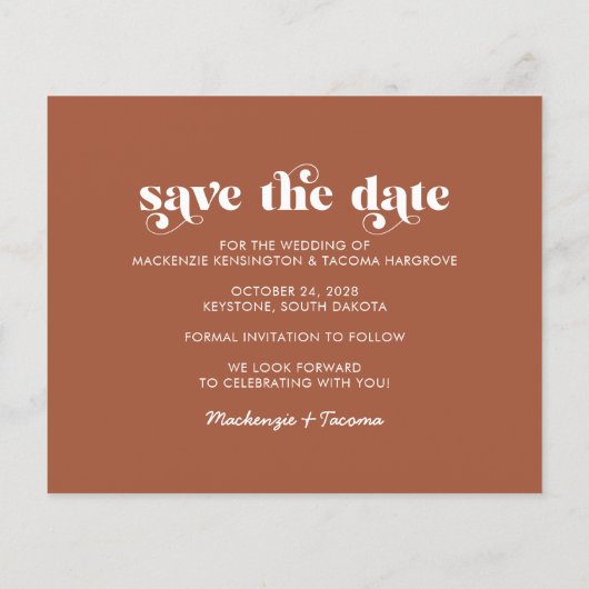 予算トレンディーモダン写真の保存日付 (裏面)