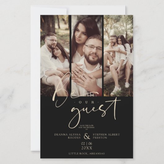 予算トレンディーモダン3結婚の写真の校合 (正面)