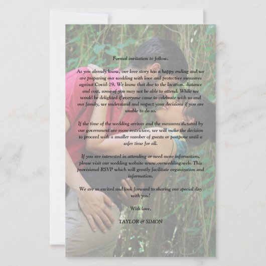 予算トレンディーモダン4結婚のコラージュ写真 (裏面)