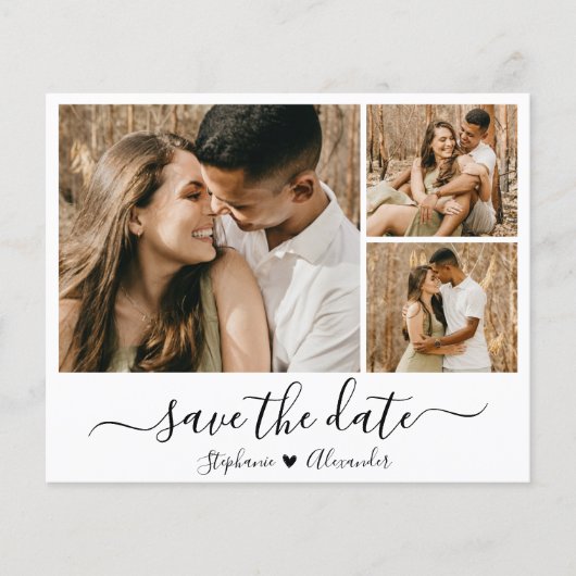 予算トレンディー書道の写真の保存日付 チラシ (正面)