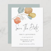 予算トレンディー水葉色の保存日付 (正面/裏面)