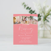 予算トレンドカラーピンクの結婚式の招待 (スタンド正面)