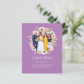 予算トレンド写真ウェディングレセプション招待状 (スタンド正面)