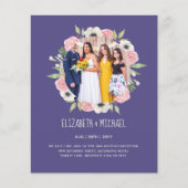 予算トレンド写真ウェディングレセプション招待状 (正面)