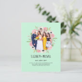 予算トレンド写真ウェディングレセプション招待状 (スタンド正面)