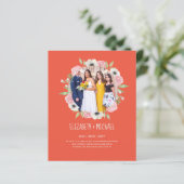 予算トレンド写真ウェディングレセプション招待状 (スタンド正面)