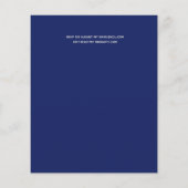 予算トレンド写真ウェディングレセプション招待状 (裏面)