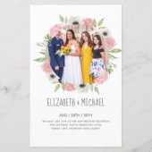 予算トレンド写真ウェディングレセプション招待状 (正面)