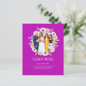 予算トレンド写真ウェディングレセプション招待状 (スタンド正面)