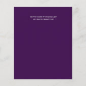 予算トレンド写真ウェディングレセプション招待状 (裏面)