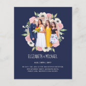 予算トレンド写真ウェディングレセプション招待状 (正面)