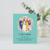 予算トレンド写真ウェディングレセプション招待状 (スタンド正面)