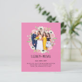 予算トレンド写真ウェディングレセプション招待状 (スタンド正面)