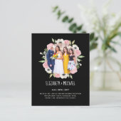 予算トレンド写真ウェディングレセプション招待状 (スタンド正面)