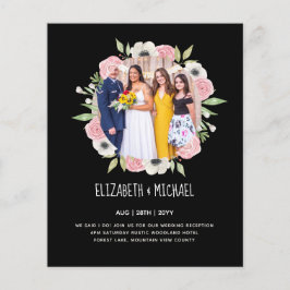 予算トレンド写真ウェディングレセプション招待状