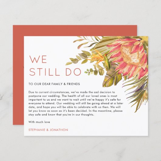 予算トロピカルは我々はまだ延期結婚する (正面/裏面)