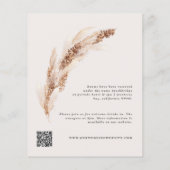 予算ナチュラルボホパンパスグラスエレガントな結婚式 チラシ (裏面)