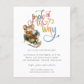 予算ネズミズジンルオールウェイクリスマス招待状 (正面)