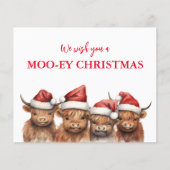 予算ハイランドカウクリスマスカード (正面)