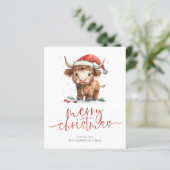 予算ハイランド牛2026カレンダーメリークリスマス (スタンド正面)