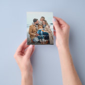 予算ハッピーニューイヤーエレガントスクリプトフォトカード チラシ (手)