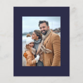 予算ハッピーニューイヤーエレガントスクリプトフォトカード チラシ (裏面)