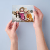 予算ハッピー新年ミニマリストシック写真4 チラシ (手)