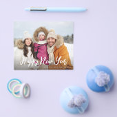 予算ハッピー新年ミニマリストシック写真4 チラシ (シングル)