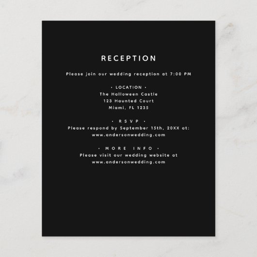 予算ハロウィーンすべて結婚の1つのゴシック (裏面)