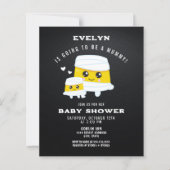 予算ハロウィーンの赤ちゃんシャワーをするママ (正面)