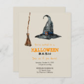 予算ハローウィンパーティおもしろい招待状 (正面/裏面)