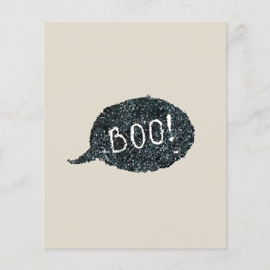 予算ハローウィンパーティおもしろい招待状 (裏面)