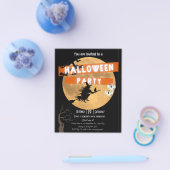 予算ハローウィンパーティの招待 チラシ (シングル)