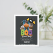 予算ハローウィンパーティブー及びこうもり パーソナライズされた (スタンド正面)