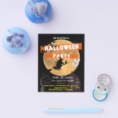 予算ハローウィンパーティ招待フライヤー チラシ (シングル)