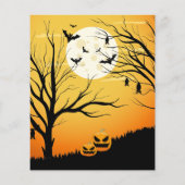 予算ハローウィンパーティ招待状 チラシ