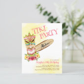 予算ハワイアンティキパーティの招待状 (スタンド正面)