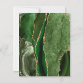 予算ハンターグリーン金ゴールドアガテダークウェディングアグメント (裏面)