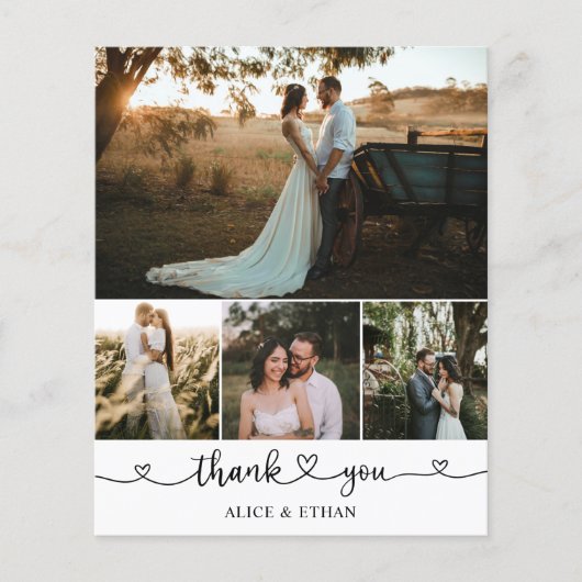 予算ハートスクリプト写真結婚の感謝 (正面)