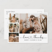 予算ハートス結婚クリプトの感謝ポストカード ポストカード (正面/裏面)