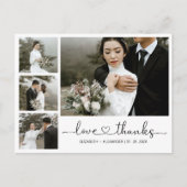 予算ハートス結婚クリプトの感謝ポストカード ポストカード (正面)