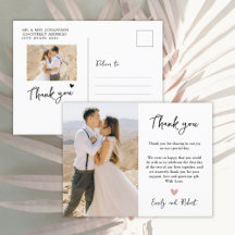 予算ハート写真結婚のThank You Script